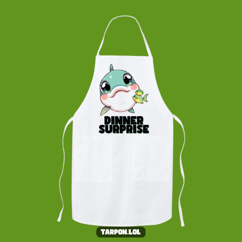 Funny Tarpon Spotting Apron: Kitchen Surprise Fun, Practical and Funny Gift for Cooks