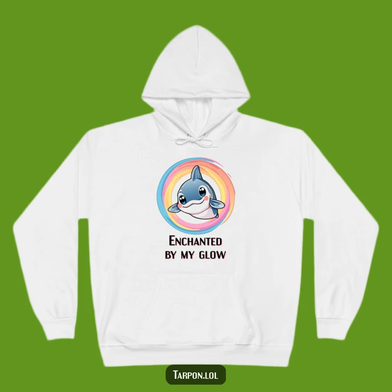 Cozy Funny Tarpon Swirl Hoodie: Bright Eyes Fun - Perfect Humorous Gift