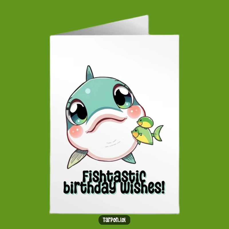 Surprise Free Printable Birthday Card: Tarpon Spots Fish, Funny Downloadable Gift of Amazement