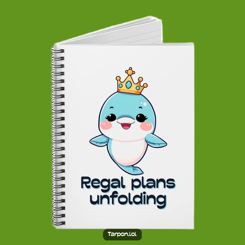 Funny King Tarpon Notebook: Regal Notes - Humorous Journaling Companion