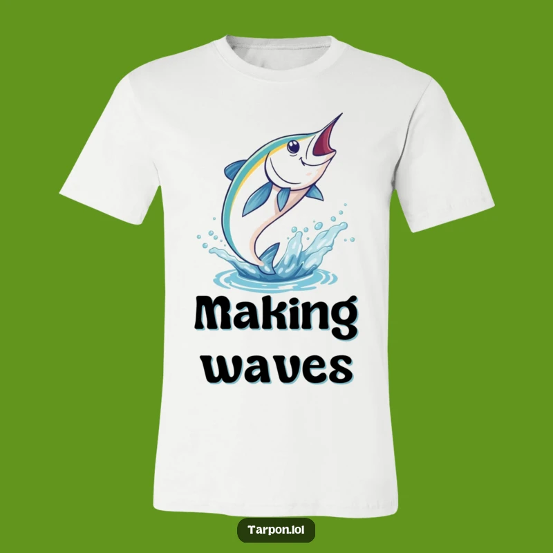 Funny Tarpon Leaping T-Shirt: Dynamic Fish Graphic, Awesome Funny Gift Tee